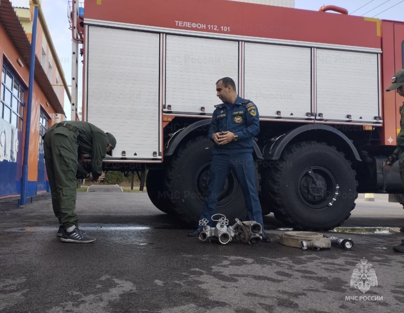 Студенты Новооскольского колледжа побывали на экскурсии в пожарно-спасательной части