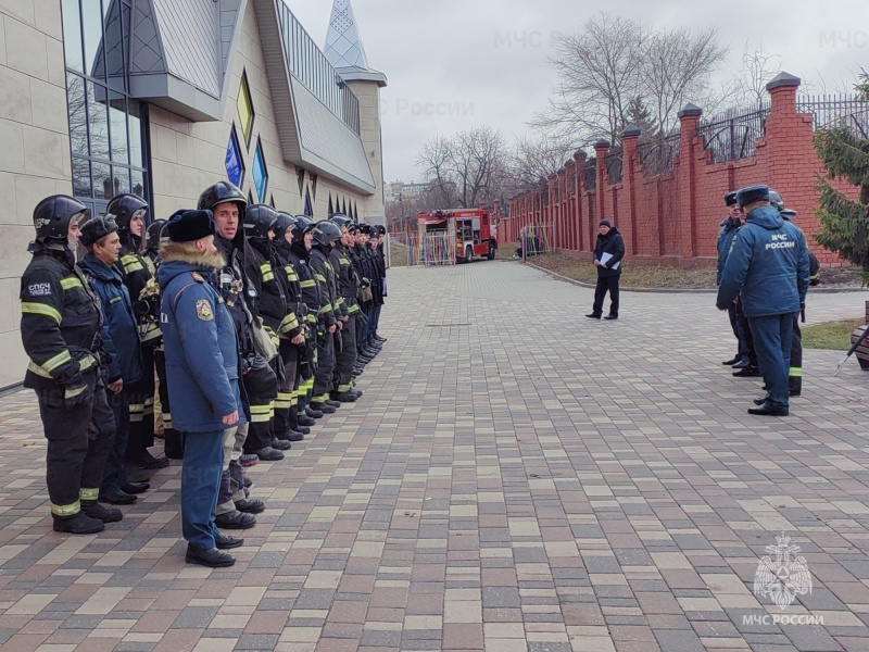 Белгородский гарнизон провел пожарно-тактические учения в «Мастерславле»