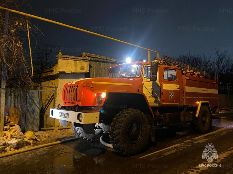 Полная ликвидация пожара в городе Старый Оскол